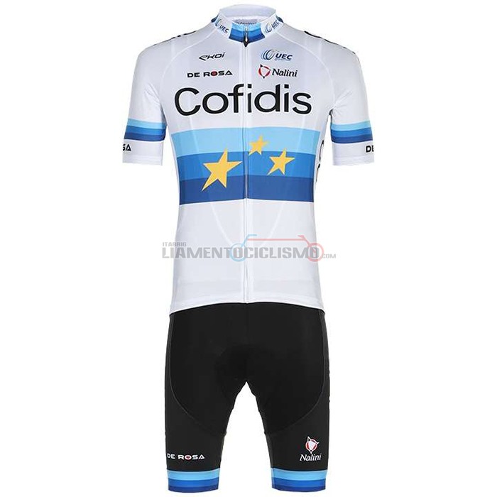 Abbigliamento Ciclismo Cofidis Campione Europa Manica Corta 2020